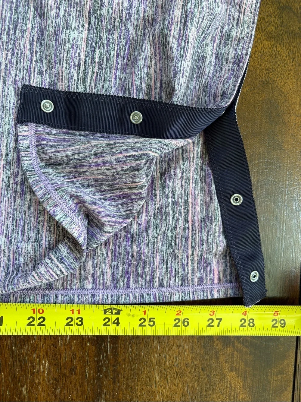 Lululemon Vinyasa Scarf Rulu Space Dye Camo Tender Violet Black Grape Snap Wrap